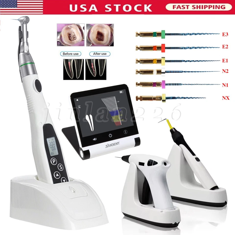 Motor LED dental Endo 16:1/localizador de ápice/sistema de obturación pistola bolígrafo kit/archivos Foto 1 de 1