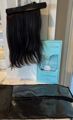 NIB Halo Couture 14" sold out dark brown #2 layered remy human hair extension + - Image 1 of 4