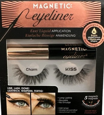 KISS Magnetic Eyeliner Lashes Charm 97381 KMEK07C – Magnetische Wimpern – Neu - Bild 1 von 4