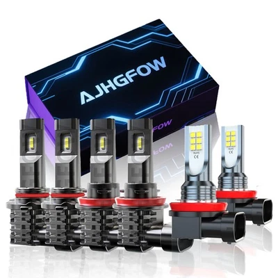 For Volvo S40 T5 Sedan 2005-2011 LED Headlight High Low Beam Fog Light Bulb Kit — 第 1/4 张图片