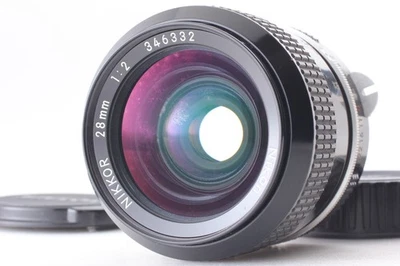 [Exc+5] Lente gran angular Nikon Non Ai Nikkor 28 mm f/2 MF para montaje F de JAPÓN Foto 1 de 4