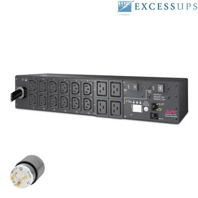 APC AP7811B Rack PDU Metered 5000VA 30A 208/230V 2U, Output:(12)C13, (4)C19 -... - Image 1 of 2