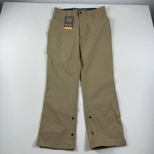 Wrangler Outdoor Series Pants Brown Water Repellent 4-way Stretch Mens 34x30 - Picture 1 of 9