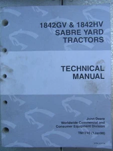 MANUAL TÉCNICO DE TRACTORES SABRE YARD TM1740 JOHN DEERE - Imagen 1 de 1