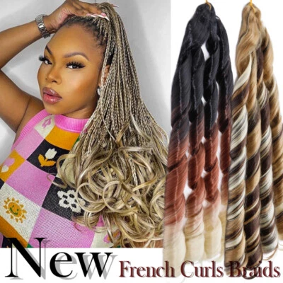 Trenzas de pelo largo de princesa de doble extremo rizo francés de 24" extensión Foto 1 de 4