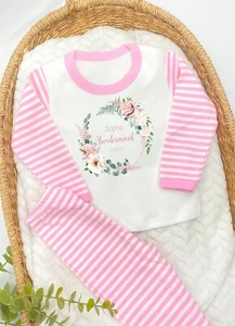 Personalised Flower Girl/Bridesmaid (6) Pyjamas  Gift l Wedding - Picture 1 of 5
