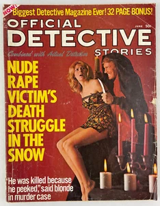 Official Detective Stories Magazine, June 1972, Vintage True Crime Stories, Pulp - Picture 1 of 5