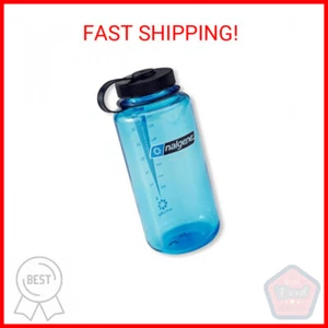 Nalgene Wide Mouth Water Bottle, Blue, 32 oz - Picture 1 of 2