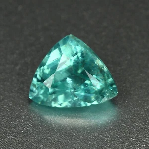 0,80Ct Bellissimo Taglio Tondo 6,6 x 5,4 MM 100% Naturale Paraiba Blu Brasile Apatite - Foto 1 di 5