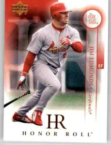 2003 Upper Deck Honor Roll Jim Edmonds tarjeta base MLB PWE UD Cardinals #99 - Imagen 1 de 2