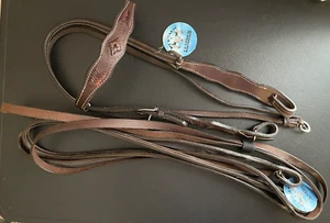 Horse Bridle Western Leather Headstall/Reins "Buffalo Leather of the Rockies" - Picture 1 of 8