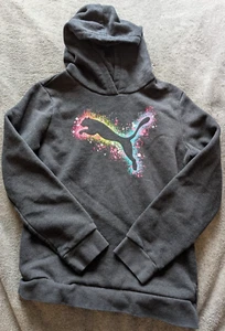 Puma - Long Sleeve - Rainbow Paint - Logo - Youth Size L - Hoodie - Picture 1 of 3