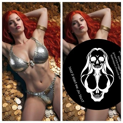 Red Sonja DOUBLE SIDED SET - Ltd 100 W/ Matching CoAs - Deviant Nation - Image 1 of 4