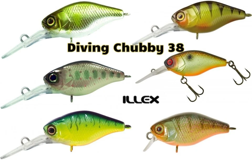 illex Diving Chubby 38 Crankbait / 4,3 g./ 38 mm / Farbauswahl / Barsch Forelle - Bild 1 von 1
