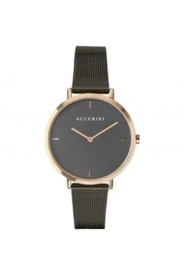 Accurist Ladies Black Milanese Watch 8349 34mm Water Resistant - image 1 of 4