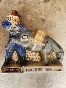 1972 Ezra Brooks Me and Jim Found Tonopah, Nevada Decanter Empty - Picture 1 of 4