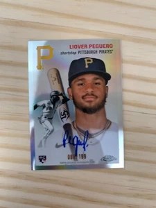 2023 Topps Chrome Platinum Anniversary Autographs Refractors Liover Peguero /199 - Bild 1 von 2