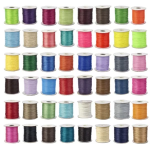 200yards/roll Environmental Korean Waxed Polyester Cord Crafting Thread 1.5mm - Picture 1 of 201
