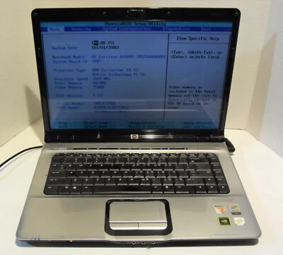 HP Pavilion dv6165cl 15.4'' Notebook (AMD Turion 64 X2 1.60GHz 1GB NO HDD) Works — 第 1/4 张图片