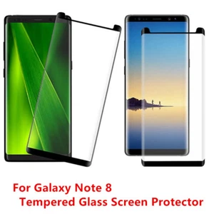 12X Premium Tempered Screen Protector Samsung Galaxy Note 8 Anti-Scratch Black - Picture 1 of 6