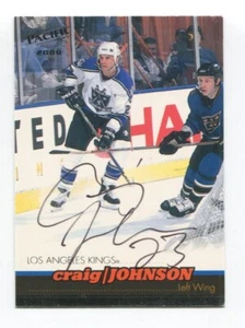 2000 Pacific Craig Johnson Signed Card Hockey NHL Autograph AUTO #191 - Picture 1 of 2