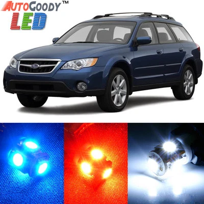 6 x Premium Xenon White LED Lights Interior Package for Subaru Outback 2000-2009 - Image 1 of 4