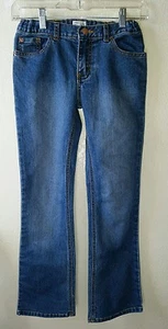 Nice Girls Orig.Est 89 PLACE Sz 12 Jeans Medium Dark Blue w/Pockets Adj Waist - Picture 1 of 7