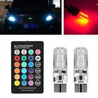 12V Car Interior T10 RGB 5050 LED Dome Map Side Marker Light With Remote Control