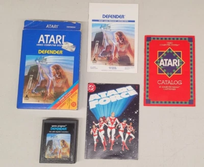 Defender (Atari 2600, 1982) Complete In Box w/ Manual & Comic NOT TESTED - Image 1 of 4