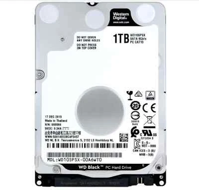 Western Digital WD10SPSX 1TB 7200RPM 64MB SATA 2.5" Notebook HDD Hard Disk Drive - Image 1 of 4