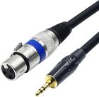 Disino XLR to 3.5mm 1/8 inch Stereo Microphone Cable for Camcorders, DSLR Came