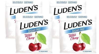 Ludens Sore Throat Drops Minor Sore Throat Relief Sugar Free 75 Count Pack of 4 - Image 1 of 4