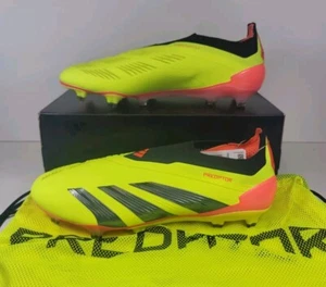 Adidas Predator Elite Laceless FG Men's Size 12 Soccer Cleats Yellow IE2366 New - Picture 1 of 11