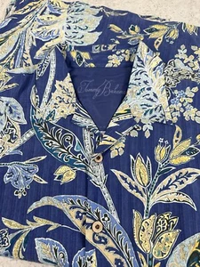 Tommy Bahama Herren großes Hawaiihemd mit Knopfleiste Seide SCHÖNER einzigartiger Druck - Bild 1 von 7