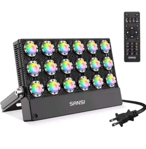 LED Light 100W Outdoor RGB LED Flood Light 600W Equivalent Xmas Stage Decorate - Picture 1 of 8