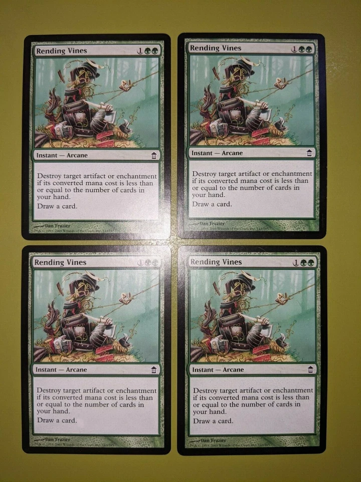 Rending Vines x4 Saviors of Kamigawa 4x Playset Magic the Gathering MTG  - Image 1 of 1