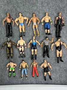 WWE Wrestling Action Figures  Jakks , Mattel and Marvel  Lot Of 14.  Read - Picture 1 of 21