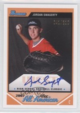 2010 Bowman Draft Aflac All-American Auto /210 Jordan Swagerty #AFLAC-JS.3 Auto