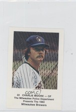 1983 Milwaukee Brewers Milwaukee Police Charlie Moore #22