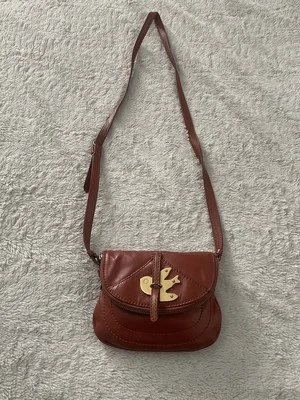 Cartera Bandolera Marc Jacob Pétalo Metal Pájaro Usada (valor $329) Marrón Dorado Foto 1 de 4