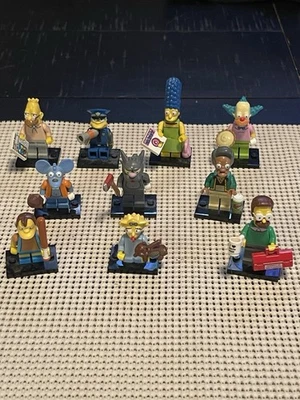 10 Simpsons Collectible Mini Figures Series 1 • Flanders, Krusty, Apu, Grampa ++ - Image 1 of 4