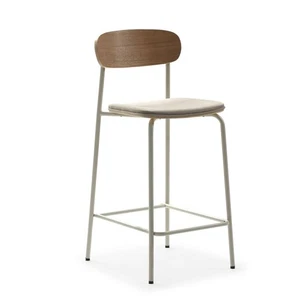 Pack de 2 taburetes modelo Rayan tapizado en textil Taupe, 94.5cm(alto) 42cm(anc - Imagen 1 de 1