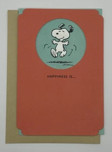 SNOOPY AND WOODSTOCK GET WELL GREETING CARD / PEANUTS  / NEW W/ ENVELOPE - Picture 1 of 2