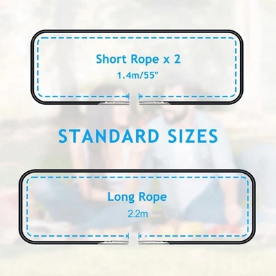 Juego de cuerdas elásticas para sillones de jardín 4 piezas alta elasticidad larga vida útil Foto 1 de 4