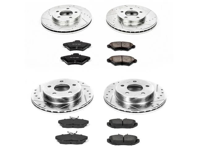 Front and Rear Brake Pad and Rotor Kit For 1993-1997 Ford Thunderbird VB699VH - Image 1 of 1