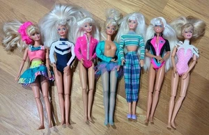 Muñecas Barbie de colección Mattel articuladas articuladas pies planos lote mixto años 90 tú eliges - Imagen 1 de 33