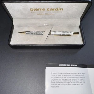 Vintage Pierre Cardin Mechanical Pencil Gold Tone Original Box - Picture 1 of 7