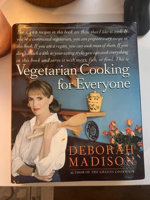 Vegetarian Cooking for Everyone by Deborah Madison•2007 HC Cookbook •Illustrated Foto 1 de 4
