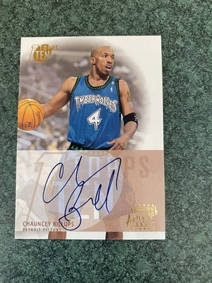 2002-03 Topps Ten Auto Chauncey Billups #TA-CB Auto HOF - Image 1 of 2