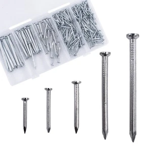 Kit Surtido de Clavos de Acero Ladrillo OMOTOOL (245 piezas), Pared de Hormigón Galvanizado... - Imagen 1 de 6